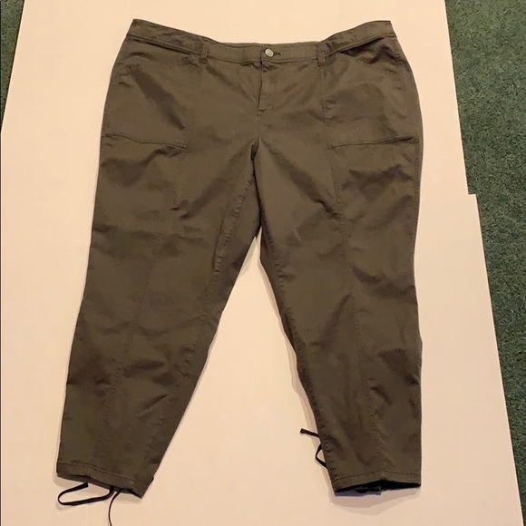plus size olive green cargo pants